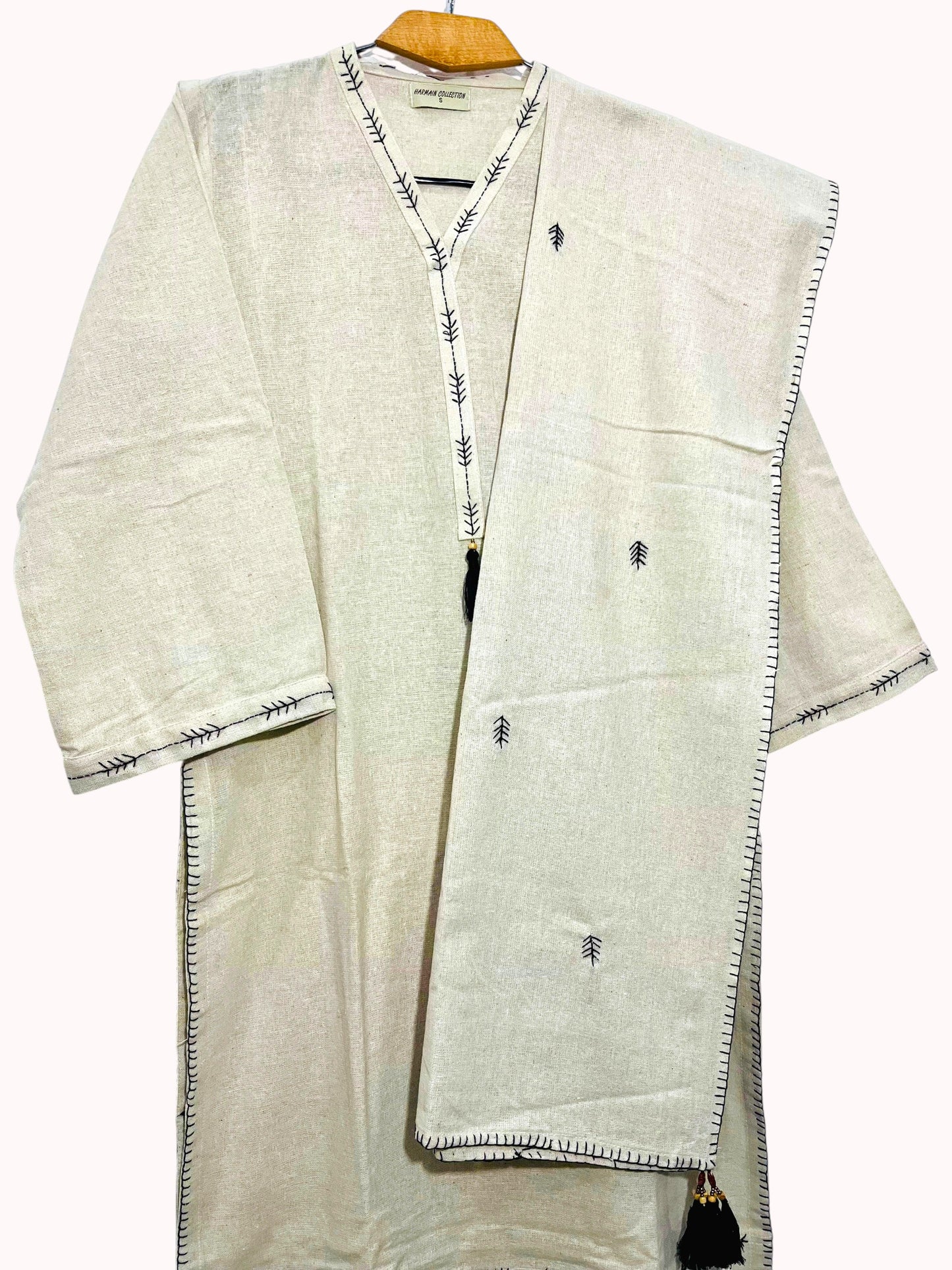 Beige Boho Chic 3-Piece Suit – Casual Everyday Wear | Yahyas