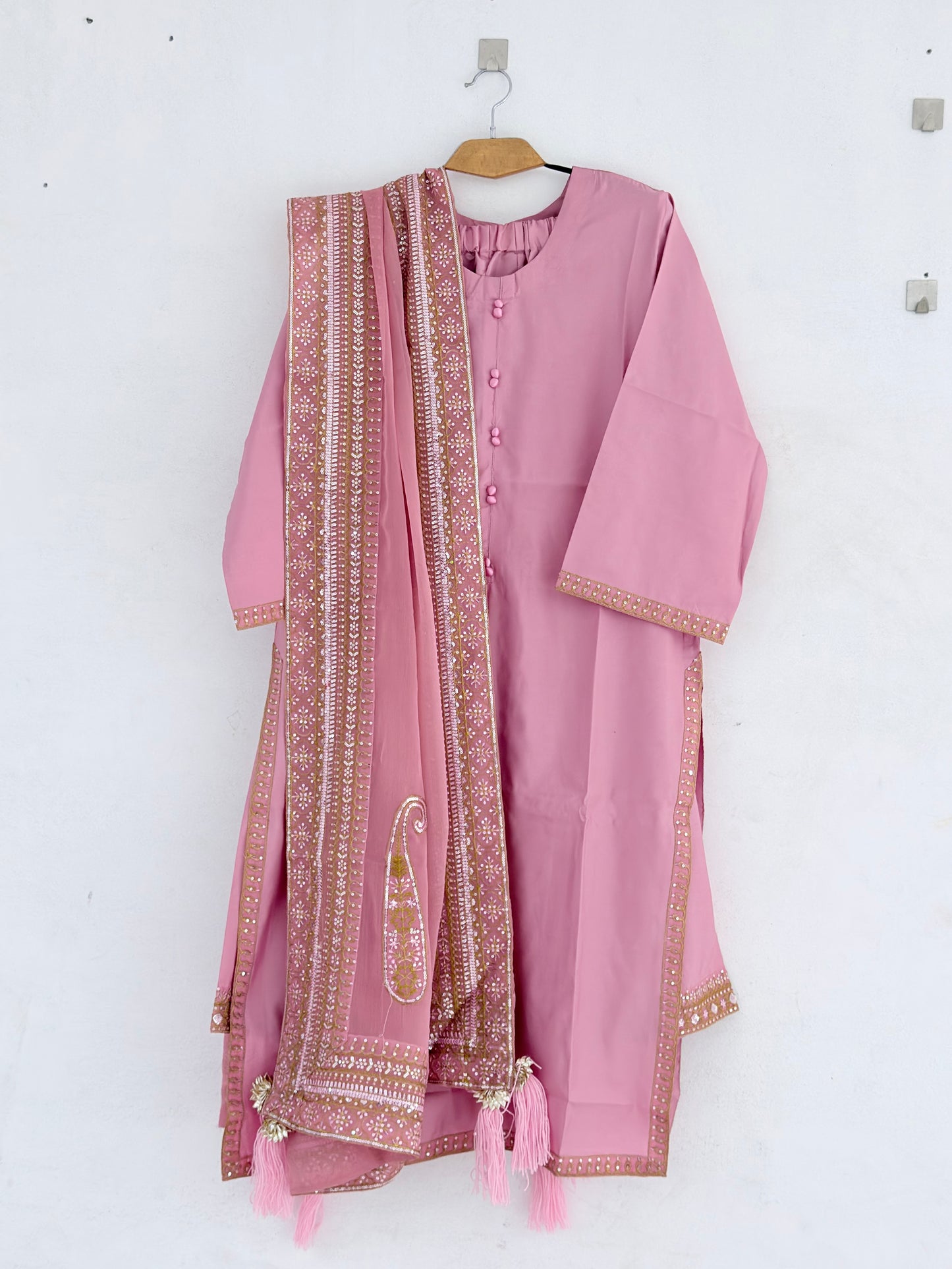 Crimson Silk Dress