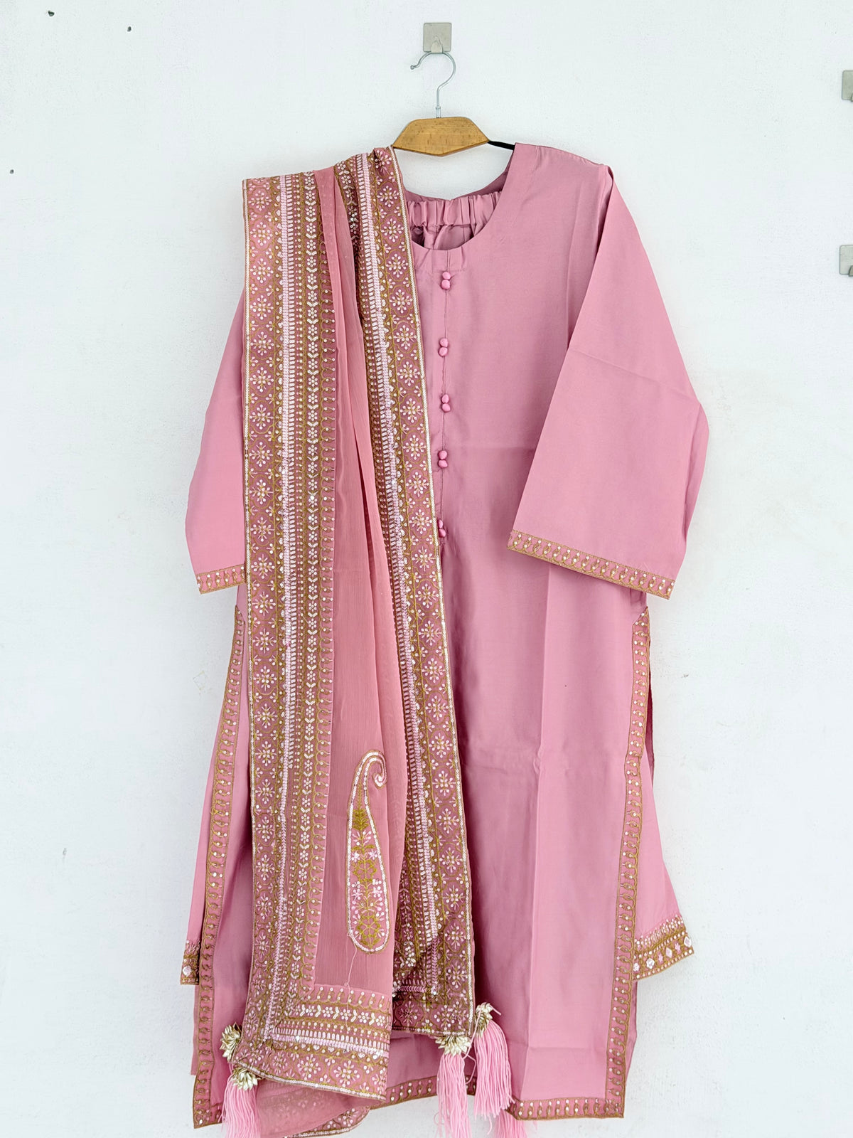 Crimson Silk Dress