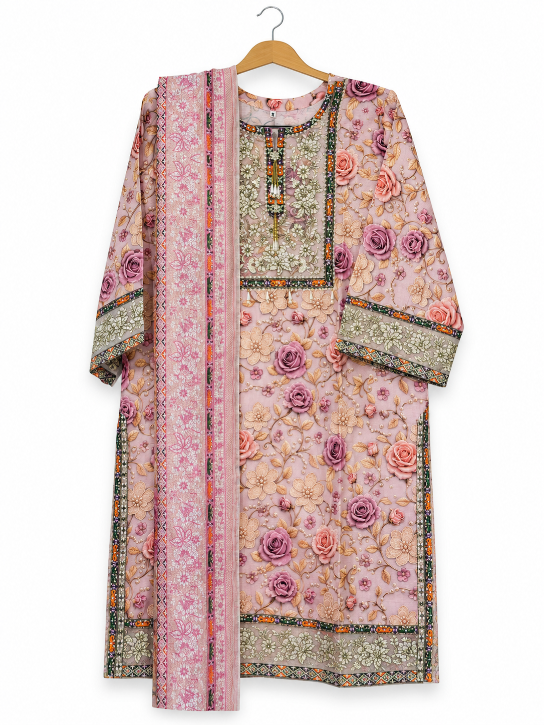 Rose Garden Floral 3-Piece Suit