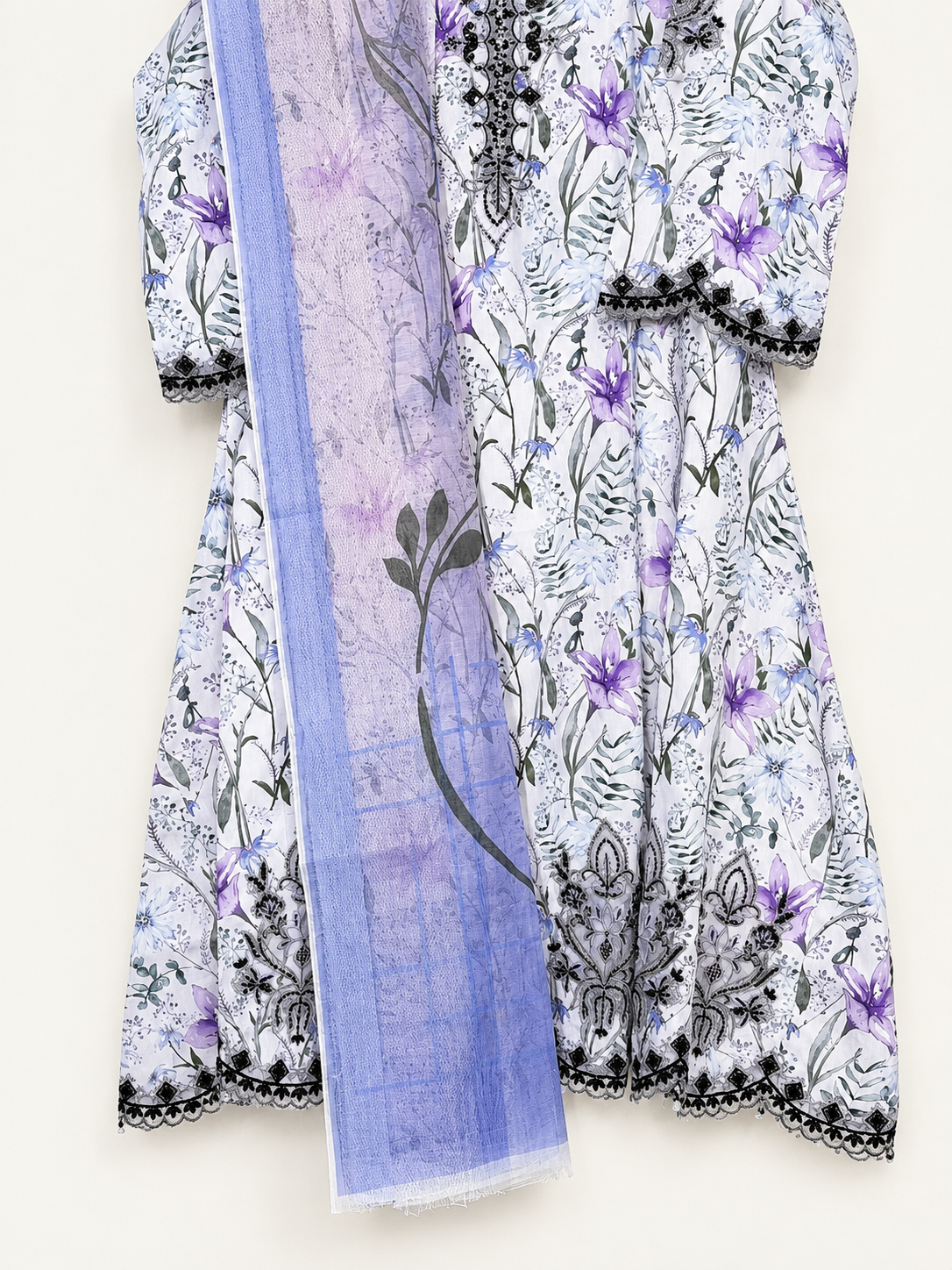 Liora Floral Embroidered 3-Piece Maxi – Cotrie Fabric