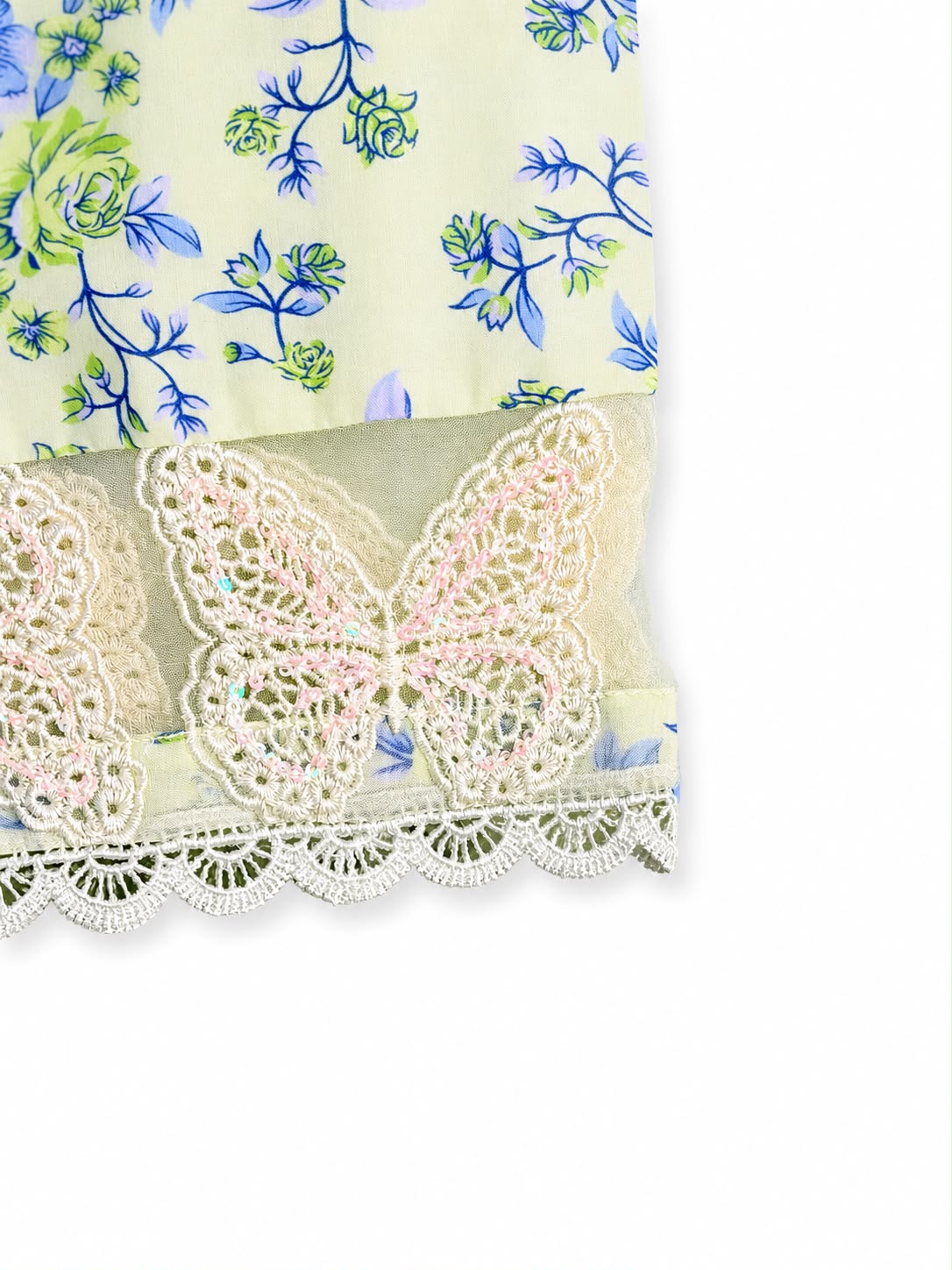 Butterfly Bloom — 3-Piece Lawn Suit | Ready to Wear