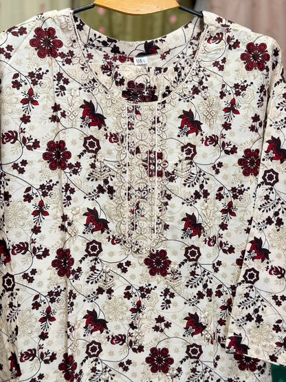 Crimson Petal – Linen 3 Piece