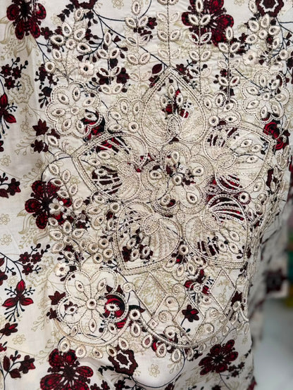 Crimson Petal – Linen 3 Piece