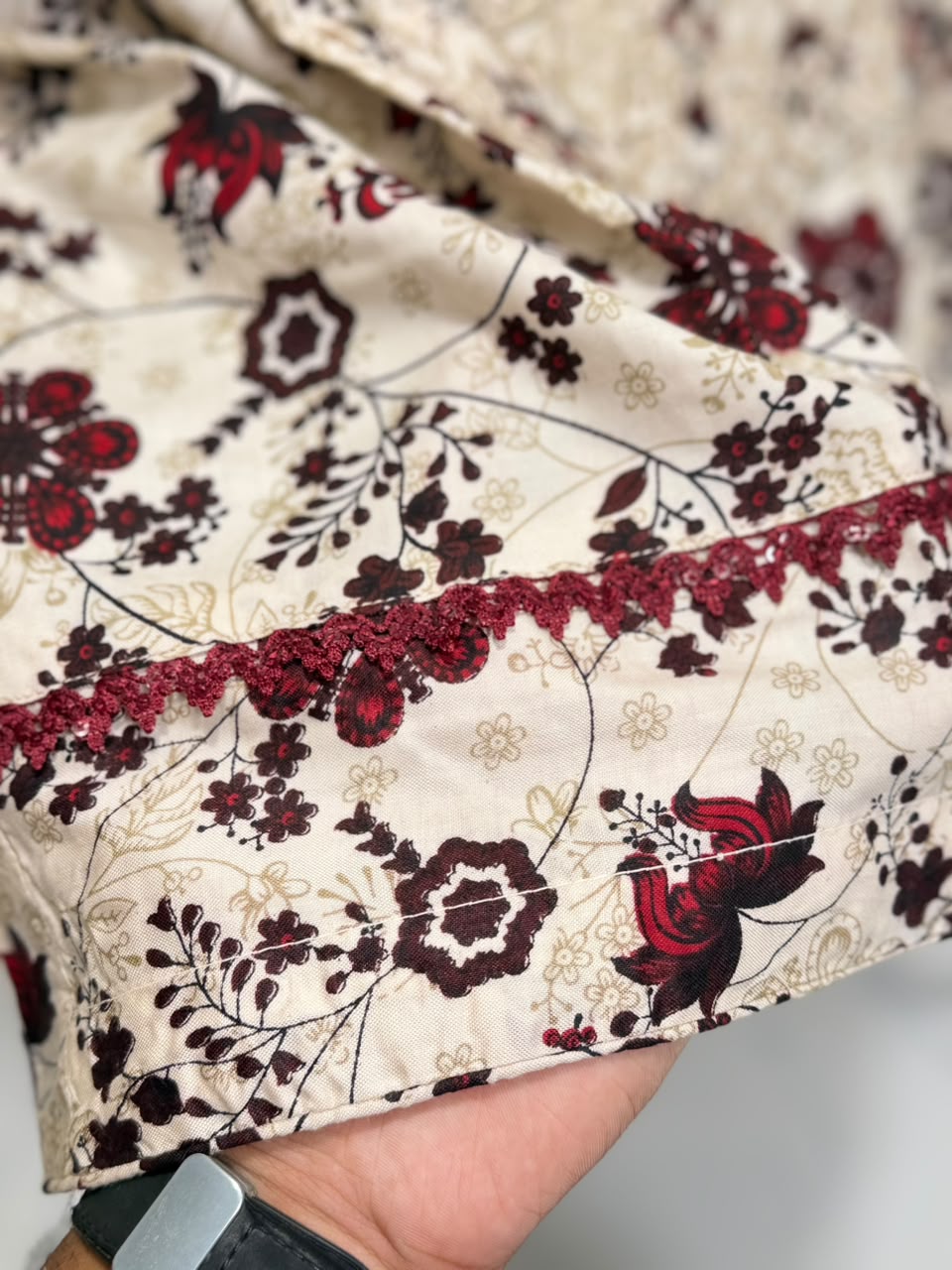 Crimson Petal – Linen 3 Piece