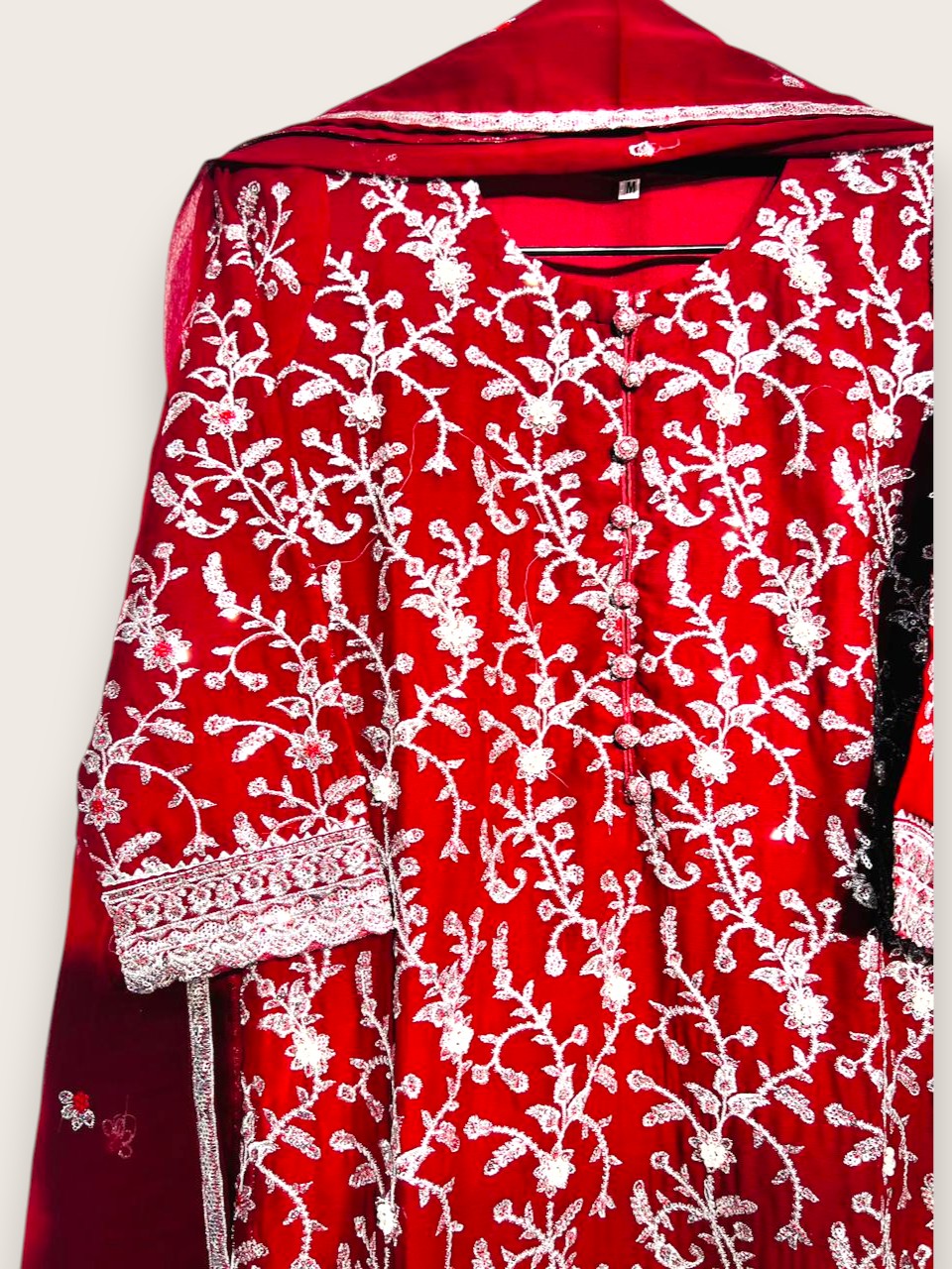 Premium Chiffon 3-Piece Suit – Stitched Medium | Yahyas