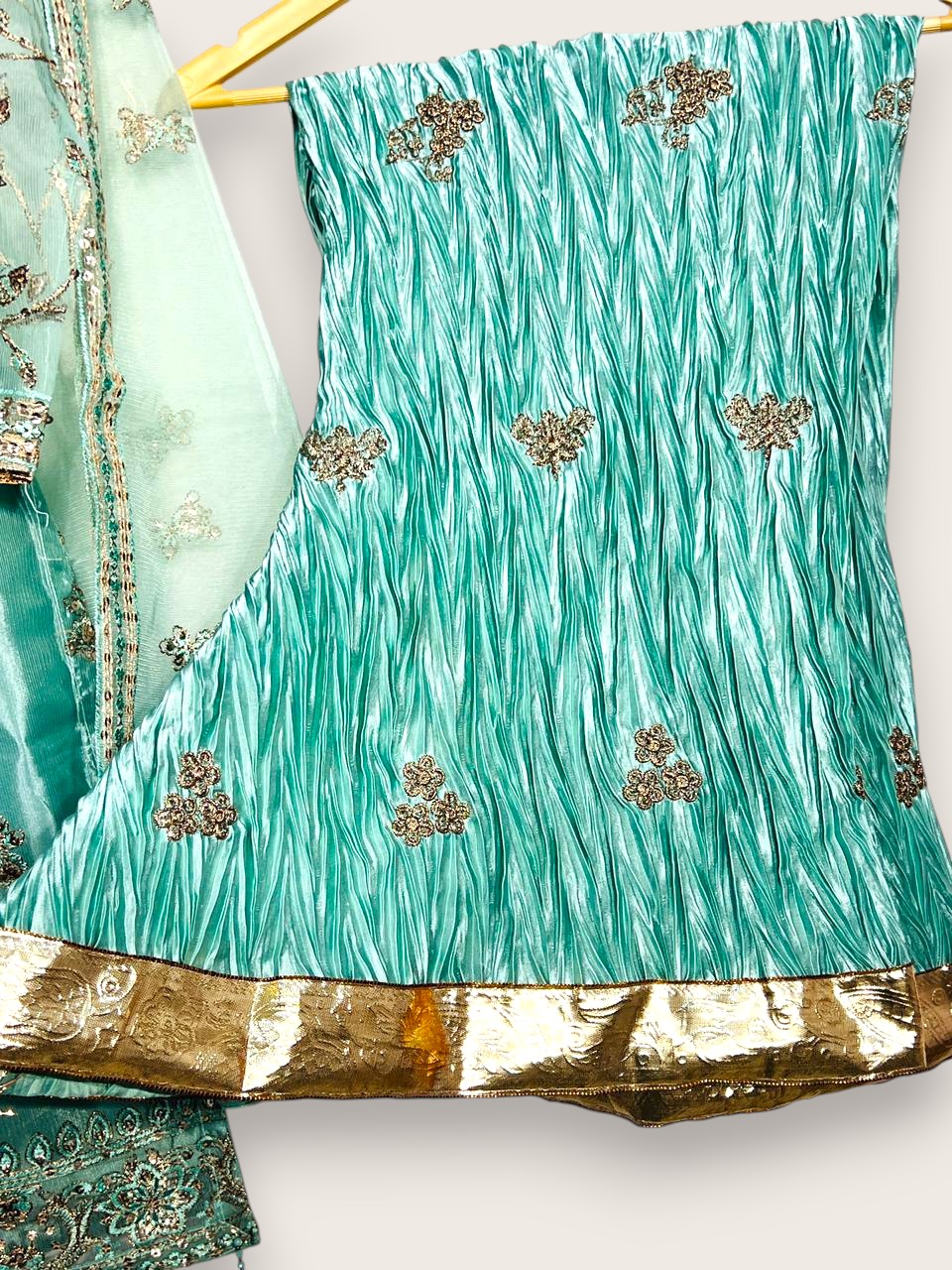Premium Silk 3-Piece Suit – Stitched Medium | Yahyas