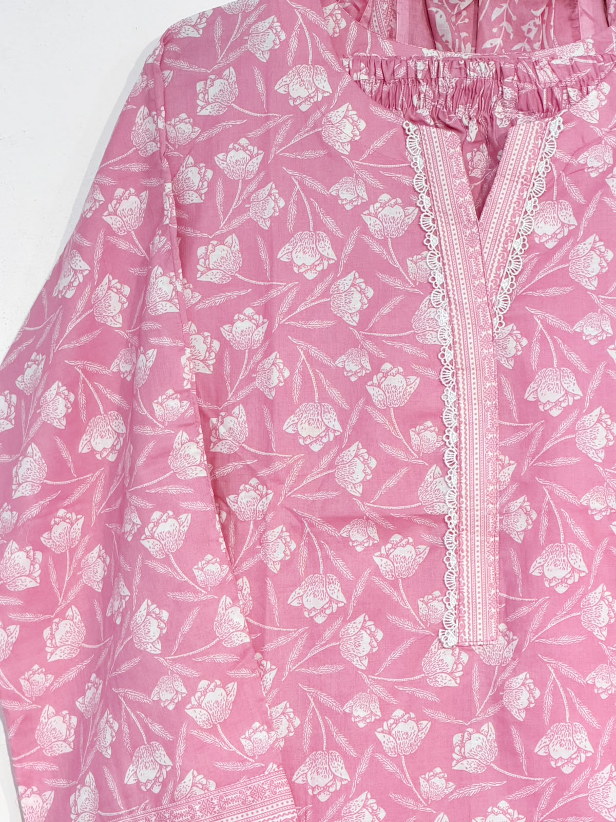 Printed 3-Piece Suit – Pink Floral | Yahyas