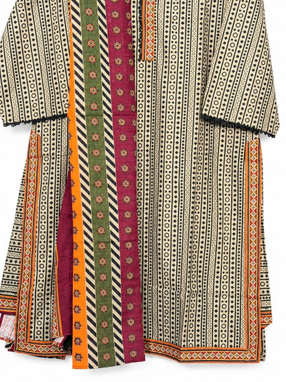 Bin Saeed Khaadar suit print detail