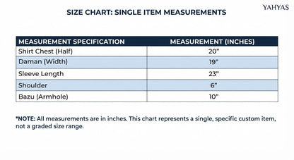 Women's denim jacket size chart with measurements – Yahyas